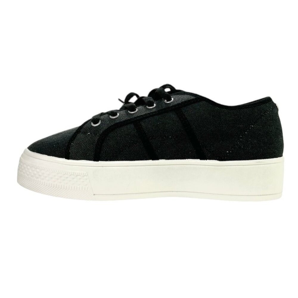 Rock & Candy SHIANN Women's Canvas Lace-Up Sneakers Black Size 9 - Picture 3 of 7